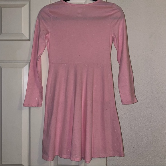 New without tags Wonder Nation Pink glitter dress size L 10/12 - Picture 7 of 7
